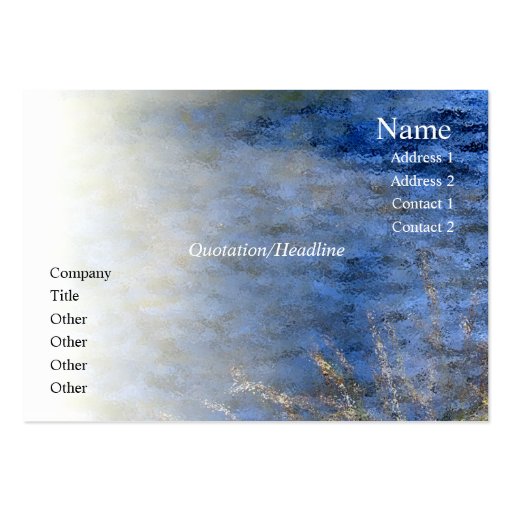 Serenity Prayer River Profile Card Business Cards (front side)