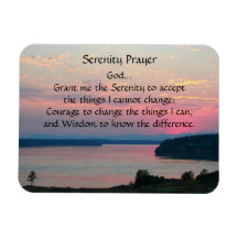 Serenity Prayer Seascape Magnet