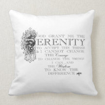 Serenity Prayer Throw Pillow