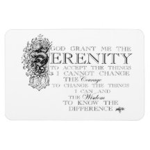 Serenity Prayer Vinyl Magnet