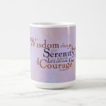 Serenity Prayer Wordle on abstract Coffee Mug