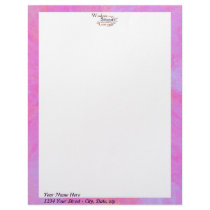 Serenity Prayer Wordle on abstract Letterhead Design