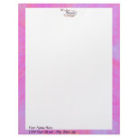 Serenity Prayer Wordle on abstract Letterhead Design