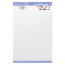 Serenity Prayer Wordle on abstract Stationery