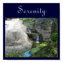 Serenity-Waterfall Design Poster posters