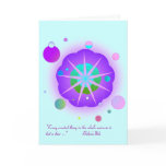 SerenityLight2 with quote Greeting Card