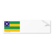 Sergipe, Brazil Flag Bumper Stickers