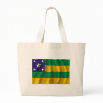 Sergipe, Brazil Waving Flag Tote Bags