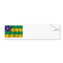Sergipe, Brazil Waving Flag Bumper Sticker