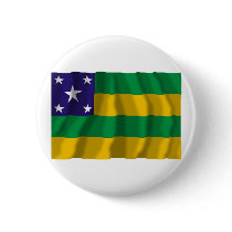 Sergipe, Brazil Waving Flag Pinback Buttons