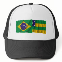 Sergipe & Brazil Waving Flags hats
