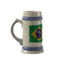 Sergipe & Brazil Waving Flags Coffee Mug
