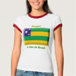 Sergipe Flag Gem Tee Shirt
