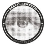 Serial Huntress Round Sticker 2