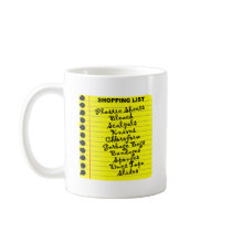 Serial Killer Shopping List! mugs by 50thbirthdaygifts Serial Killer Shopping List! mugs