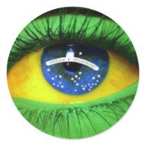 Serie Brasil Round Sticker