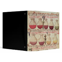 Series of flagons for urine analysis binder
