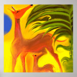 Series of happy animals "1" print