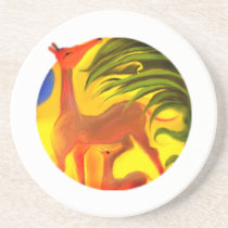 Series of happy animals coasters