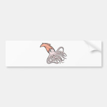 Serious Giant Squid Bumper Sticker