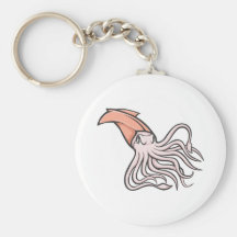 Serious Giant Squid Key Chain
