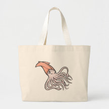 Serious Giant Squid Tote Bags