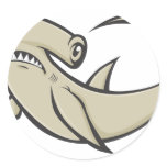 Serious Hammerhead Shark stickers