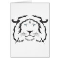 Serious Lion Cat cards