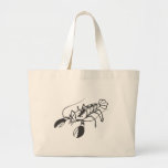 Serious Lobster in Black and White Bags