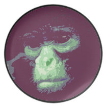 Serious Monkey Face Plate plates