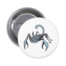 Serious Scorpion Pinback Buttons