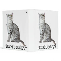 Seriously? Kitty Vinyl Binders