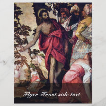 Sermon Of John The Baptist By Veronese Paolo Flyer