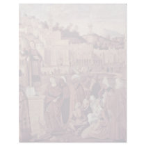Sermon Of St. Stephen At The Gates Of Jerusalem Letterhead Design