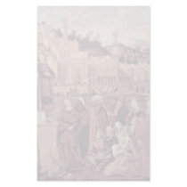 Sermon Of St. Stephen At The Gates Of Jerusalem Stationery Paper
