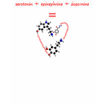 serotonin + epinephrine + dopamine  = love t-shirts