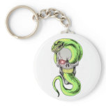 Serpent Skull Art Key Chains