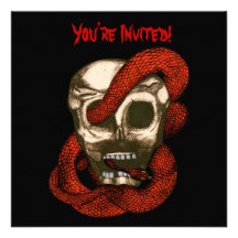 Serpent & Skull (Fire Red) Custom Invites