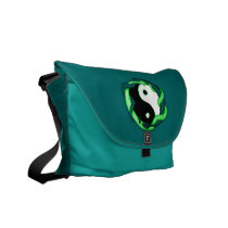 Serpents Dual (Green) Messenger Bags