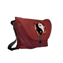 Serpents Dual (Red) Messenger Bag