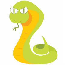 Serpiente linda escultura fotografica