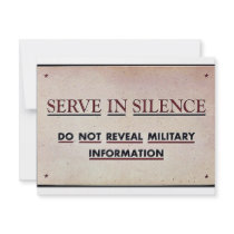 Serve In Silence invitations by ww2posters Serve In Silence invitations