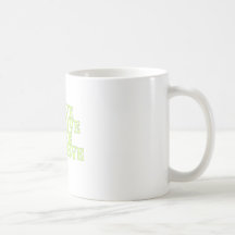 Serve to Love Love to Serve (Green Letters) Coffee Mugs