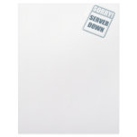 Server Down Letterhead Template