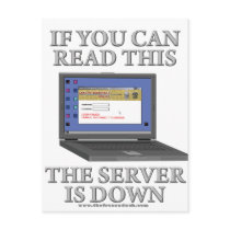 Server is Down postcards
