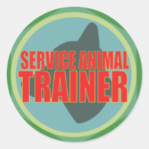 SERVICE ANIMAL DOG TRAINER STICKER
