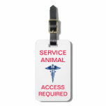 Service Animal ID - Access Required - With Medical Tags For Bags