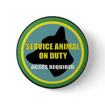 SERVICE ANIMAL OD DUTY DOG buttons by Sofia_Youshi SERVICE ANIMAL OD DUTY DOG buttons
