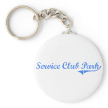 Service Club Park Florida Classic Design Keychain