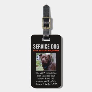 Service Dog - Black - Full Access Required Badge